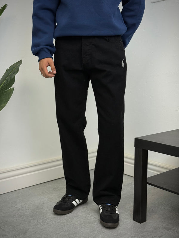 بنطرون بولو باكي اسود كامل